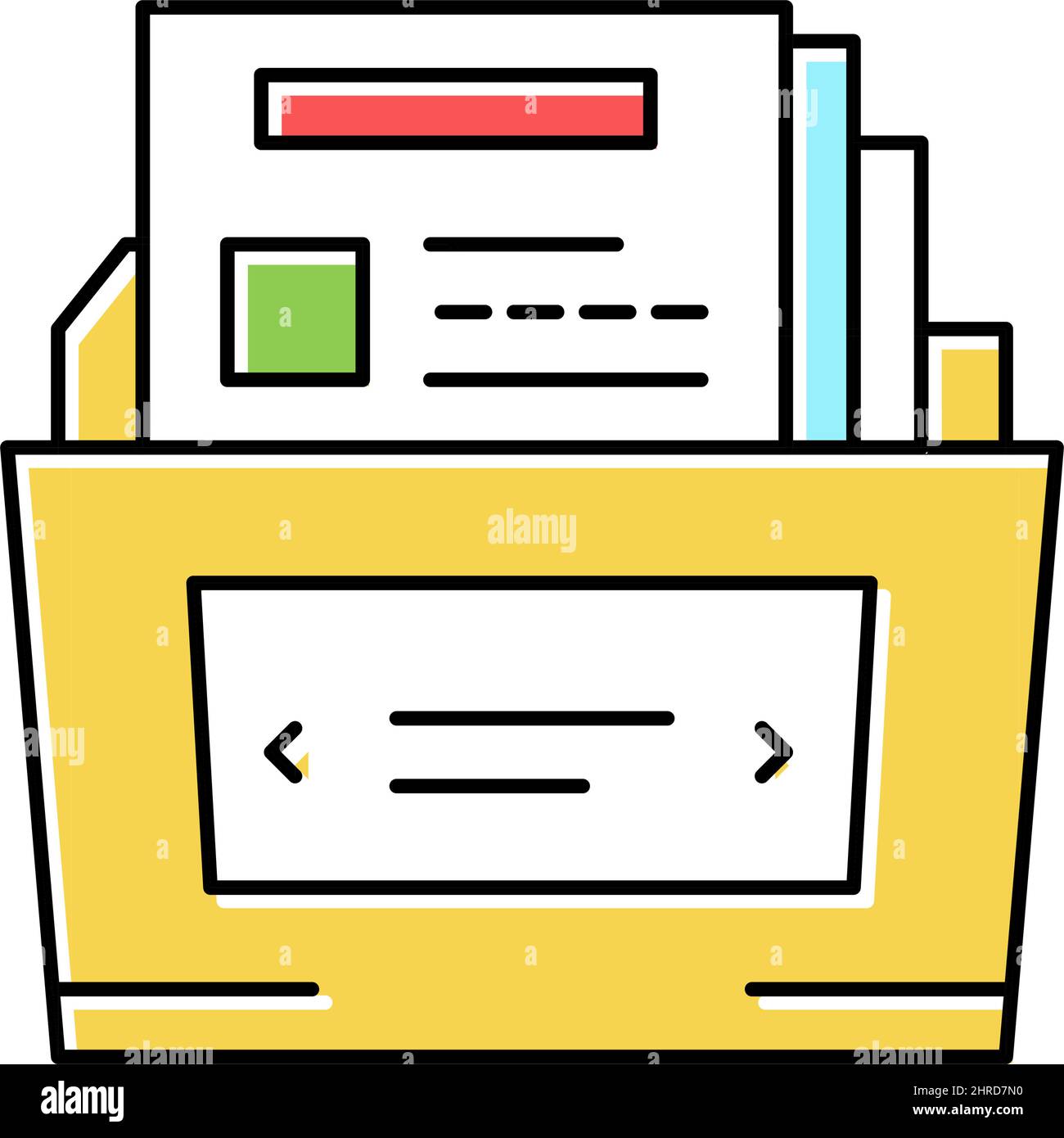 complex report color icon vector illustration Stock Vector Image & Art ...