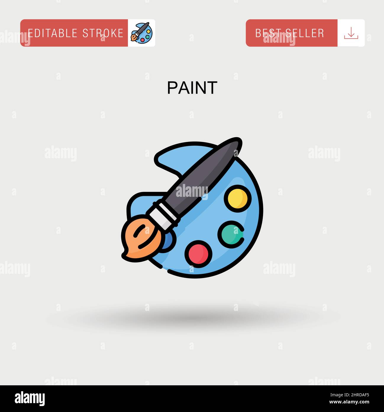 Paint Simple vector icon Stock Vector Image & Art - Alamy