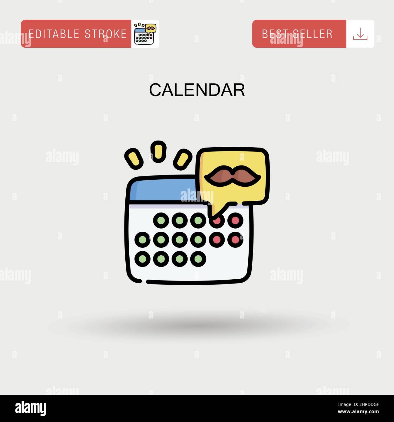 Calendar Simple vector icon Stock Vector Image & Art - Alamy