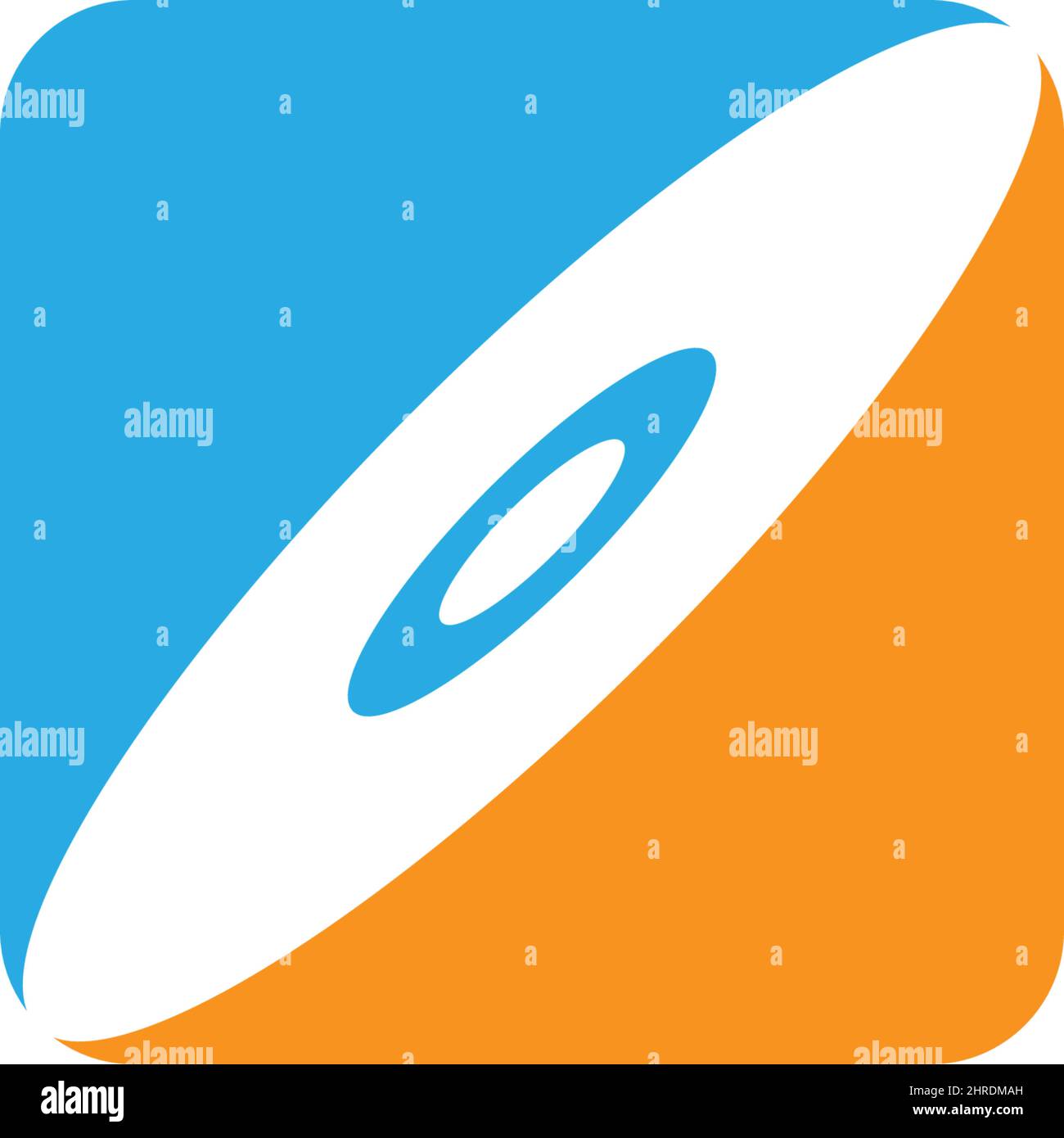 Video disc icon logo illustration design template vector Stock Vector