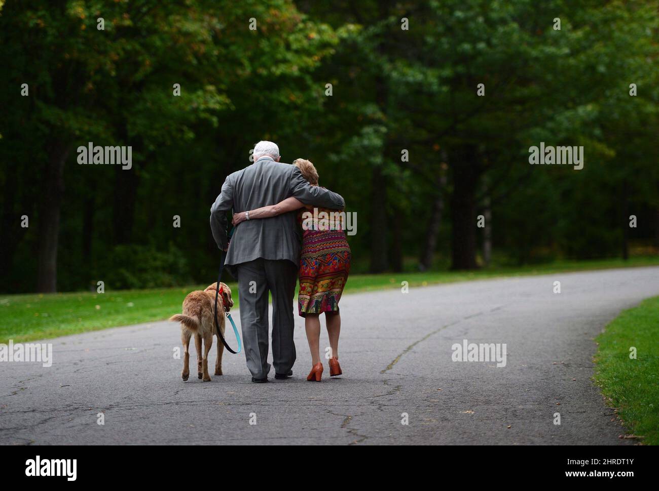 Governor General David Johnston and wife Sharon and dog Rosie leave ...