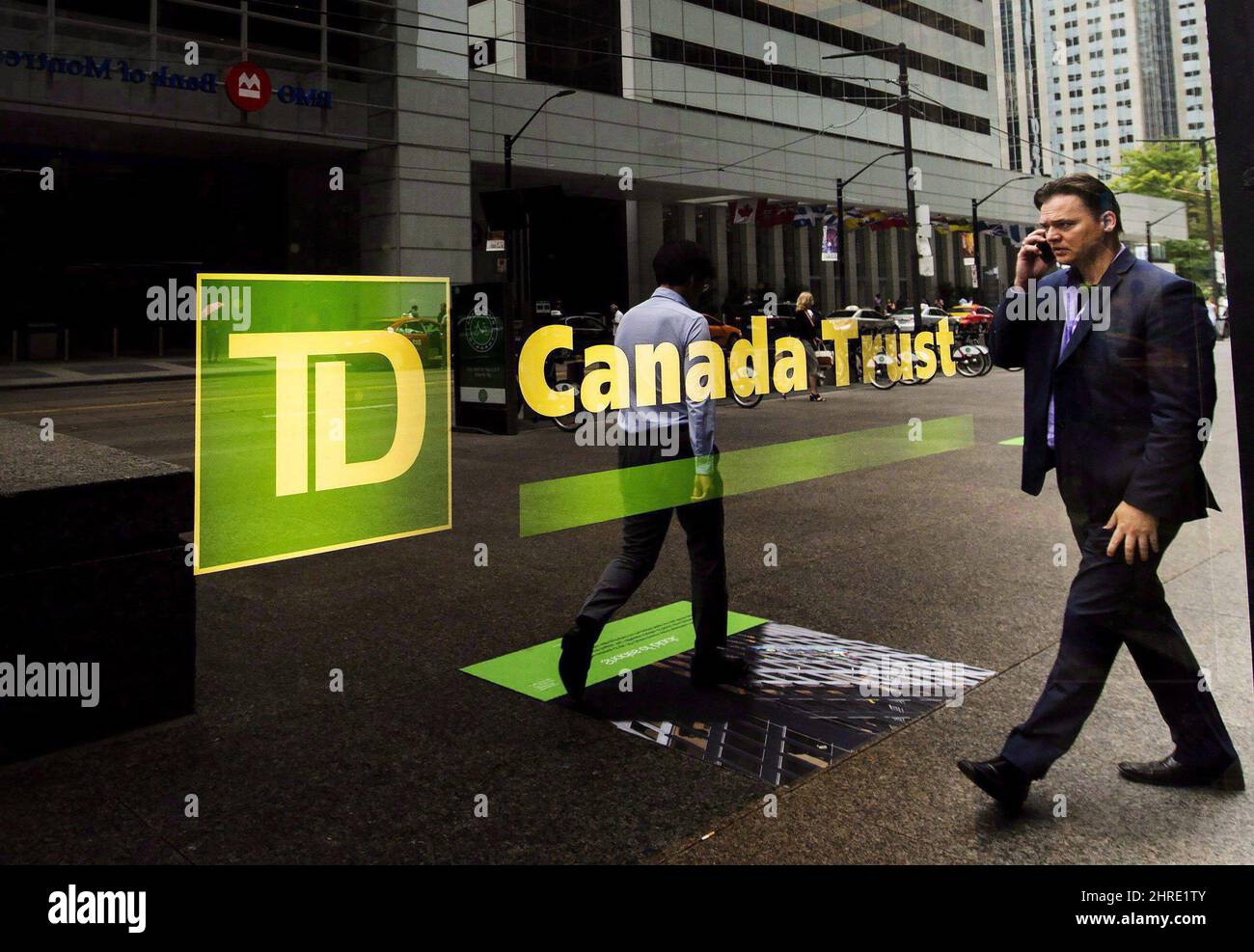 A TD Canada Trust branch is shown in the financial district in 