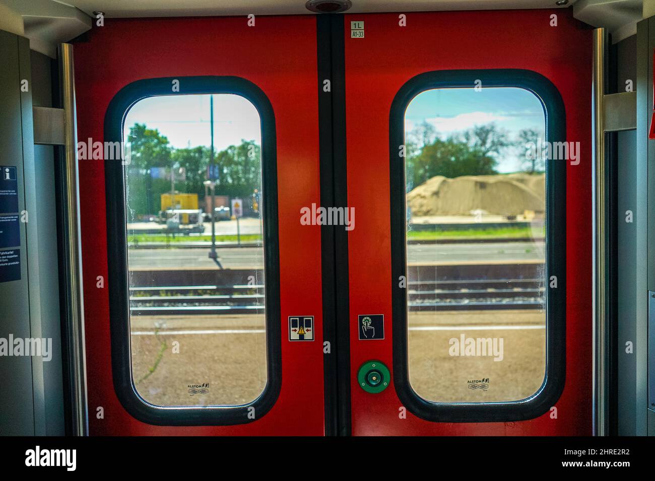 Shot train doors in hi-res stock photography and images - Alamy