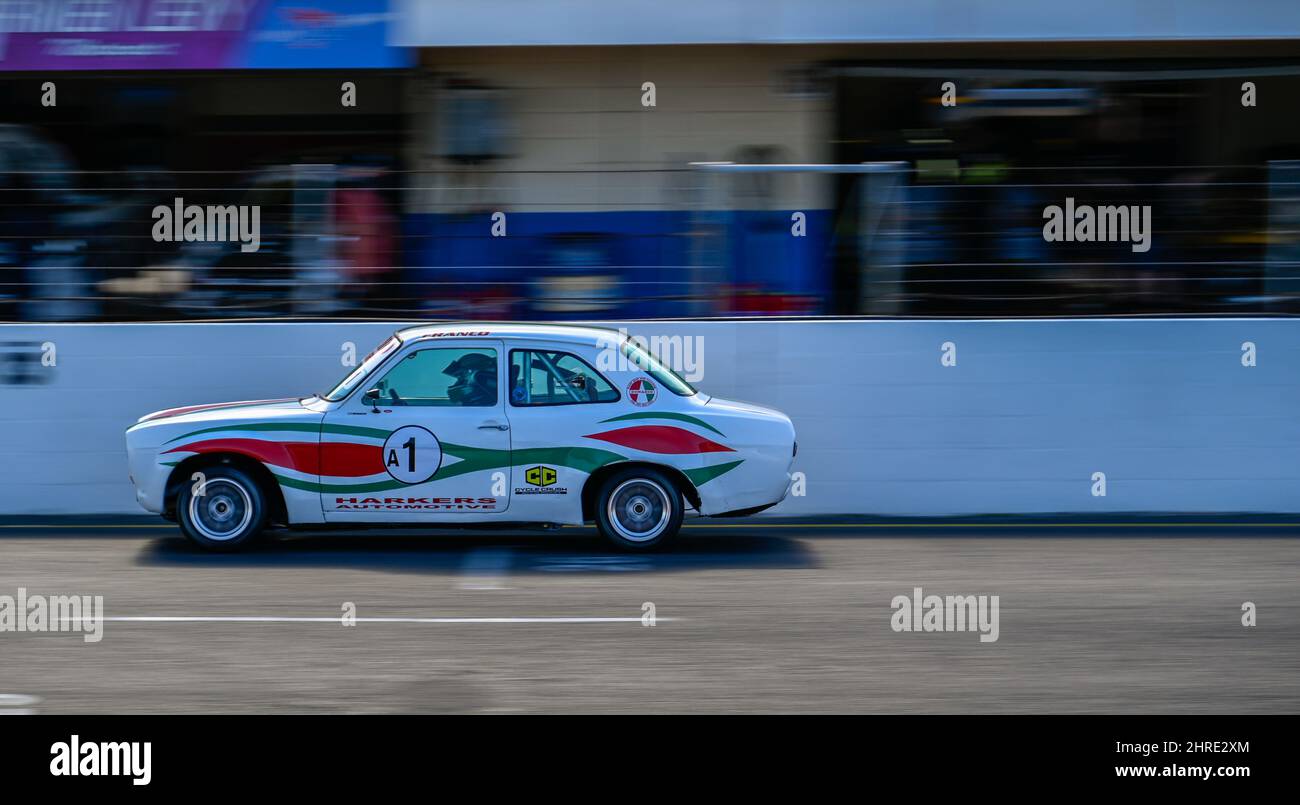 Ford Escourt in classic race Stock Photo