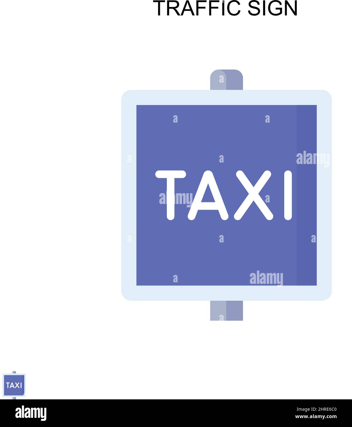 Traffic sign Simple vector icon. Illustration symbol design template ...