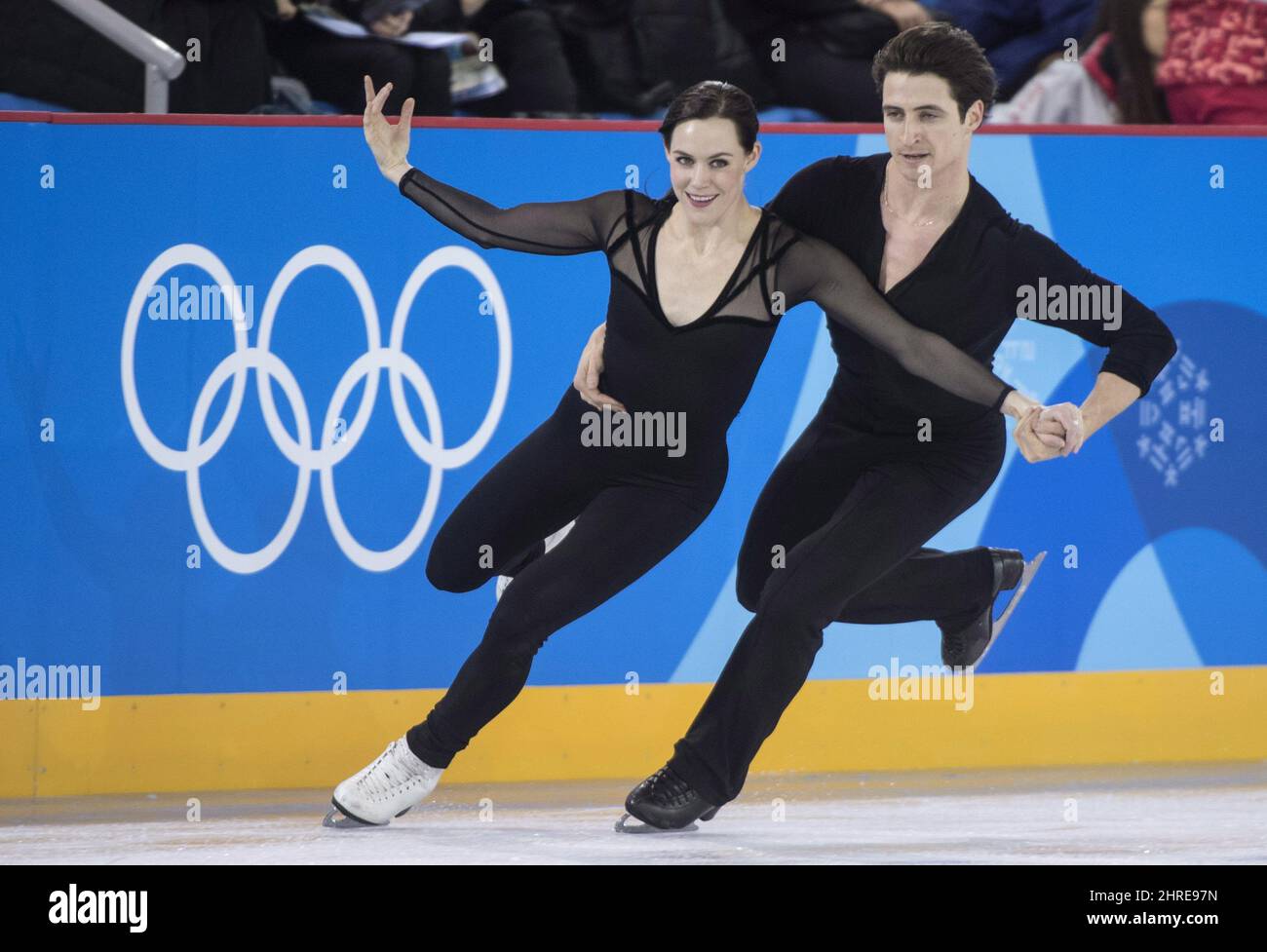 Canadian ice dancers Tessa Virtue and Scott Moir go through their
