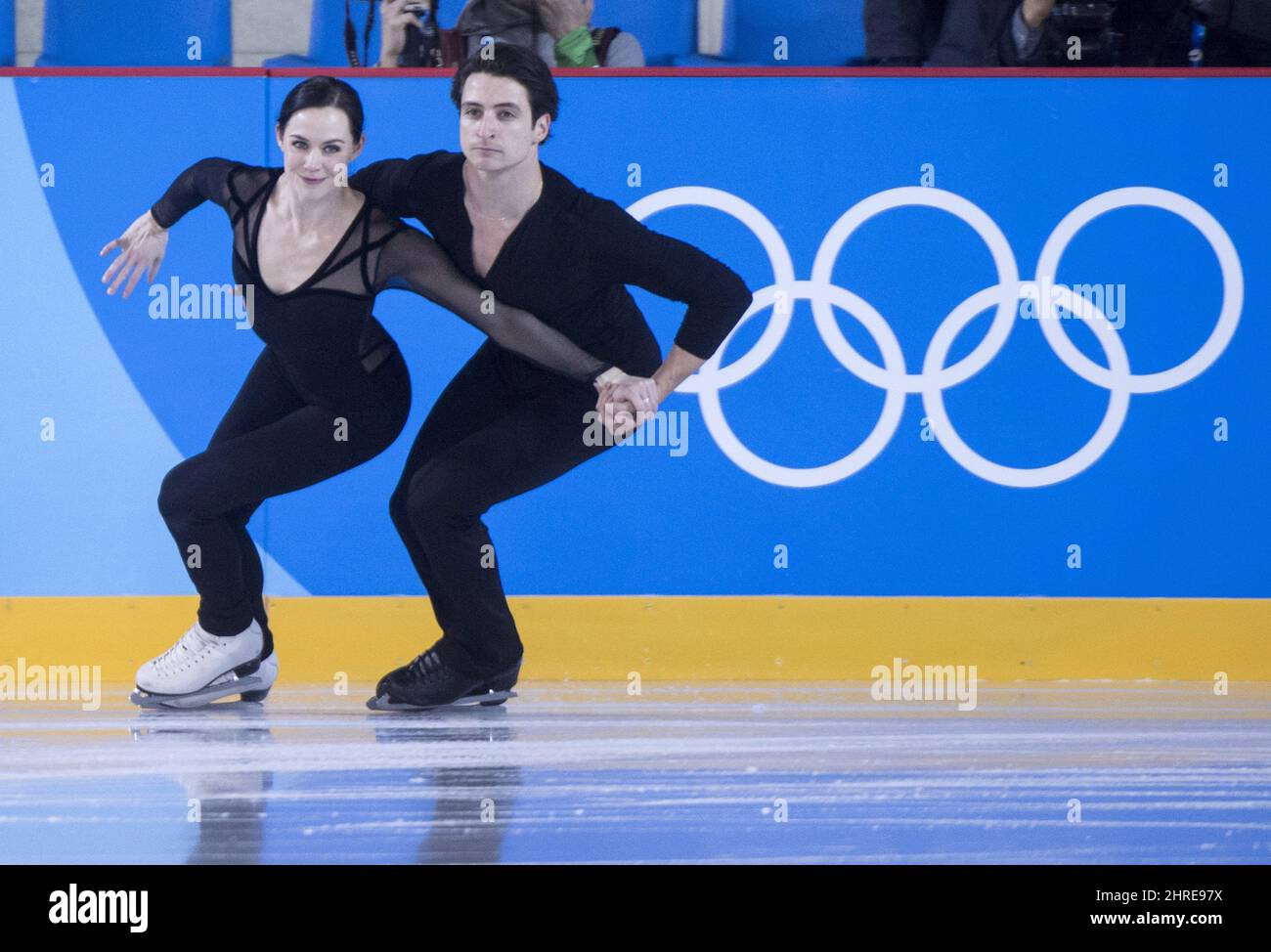 Canadian ice dancers Tessa Virtue and Scott Moir go through their
