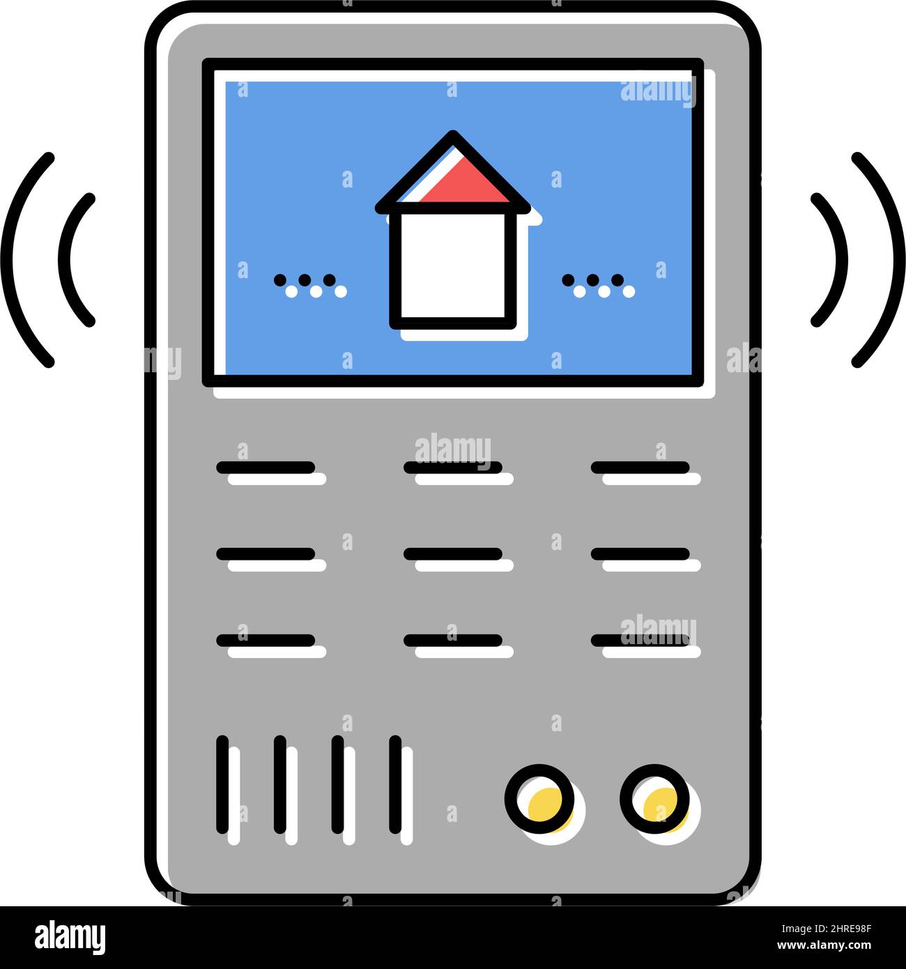 Fire alarm control panel fire Stock Vector Images - Alamy