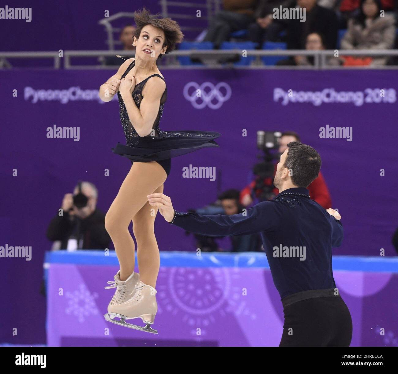 Canada's Meagan Duhamel and Eric Radford compete in the pairs figure