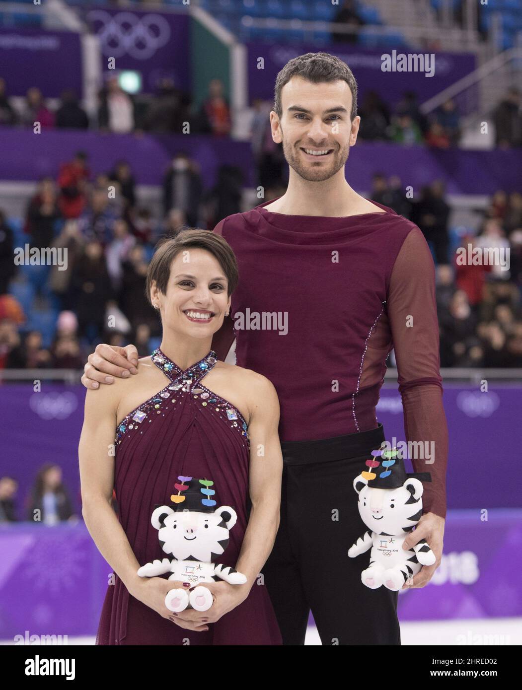 Pairs figure skating bronze medalists Canada's Meagan Duhamel and Eric