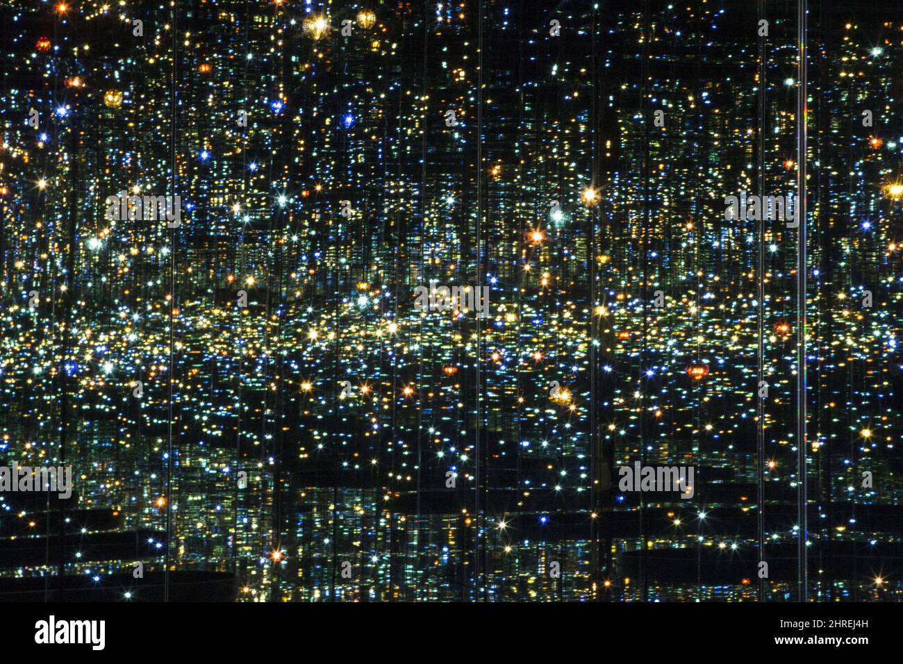 A section of Yayoi Kusama's "The Souls of Millions of Light Years Away