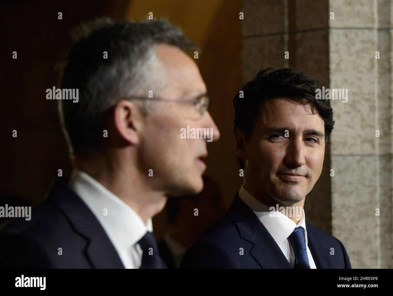 Prime Minister Justin Trudeau and NATO Secretary General Jens ...