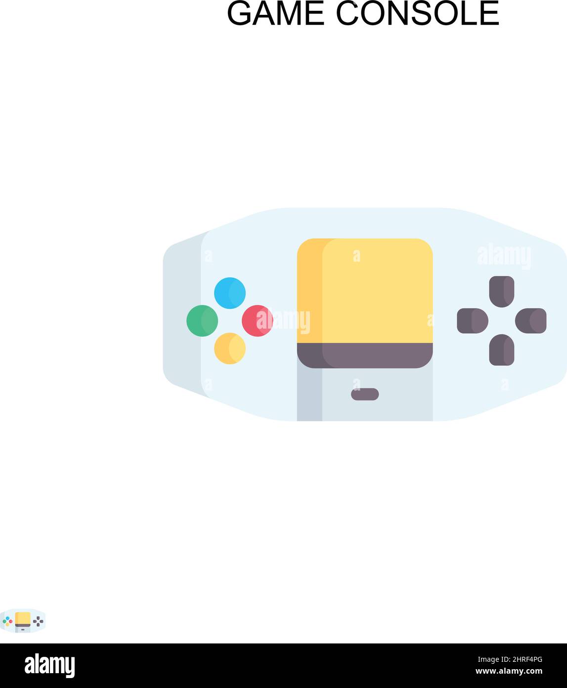 Game console Simple vector icon. Illustration symbol design template ...