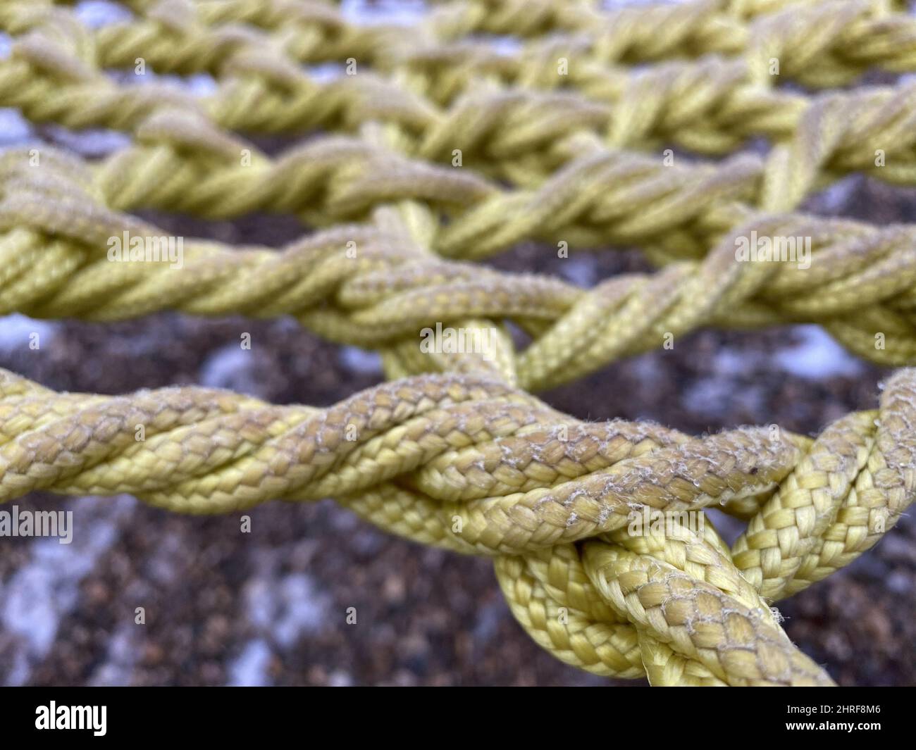 Close up of dirty rope mesh Stock Photo - Alamy