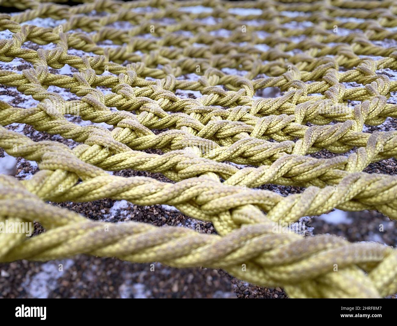 Close up of dirty rope mesh Stock Photo - Alamy