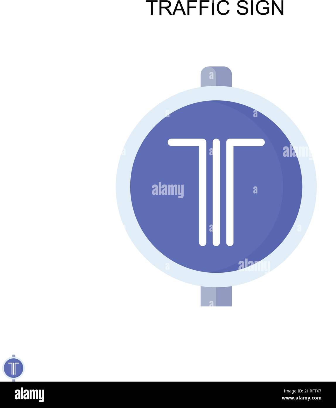 Traffic sign Simple vector icon. Illustration symbol design template ...