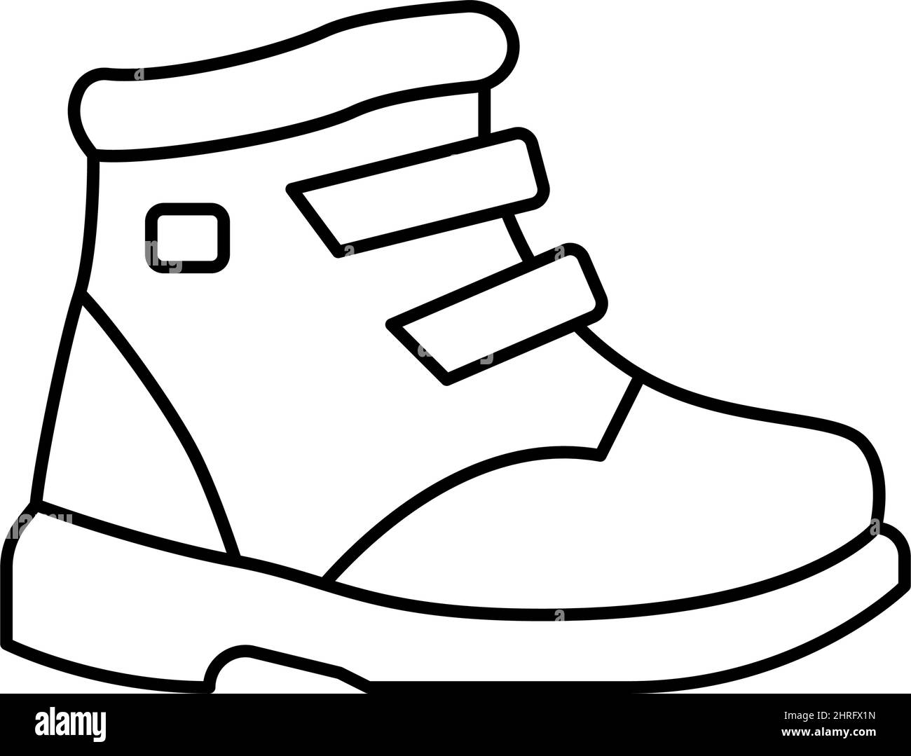 children shoe care line icon vector illustration Stock Vector Image ...