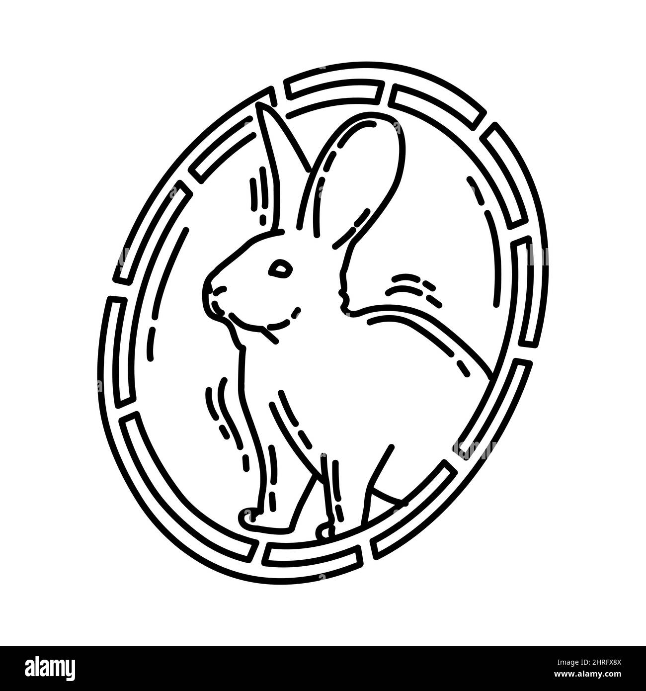 Rabbit Symbol Part of Chinese New Year Accessories and Symbols Hand