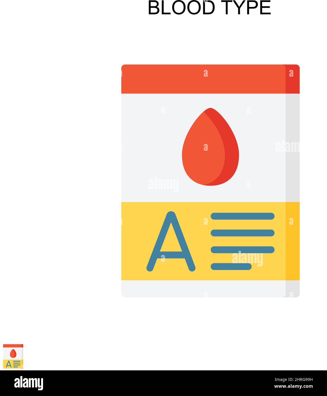Blood Type Id Card