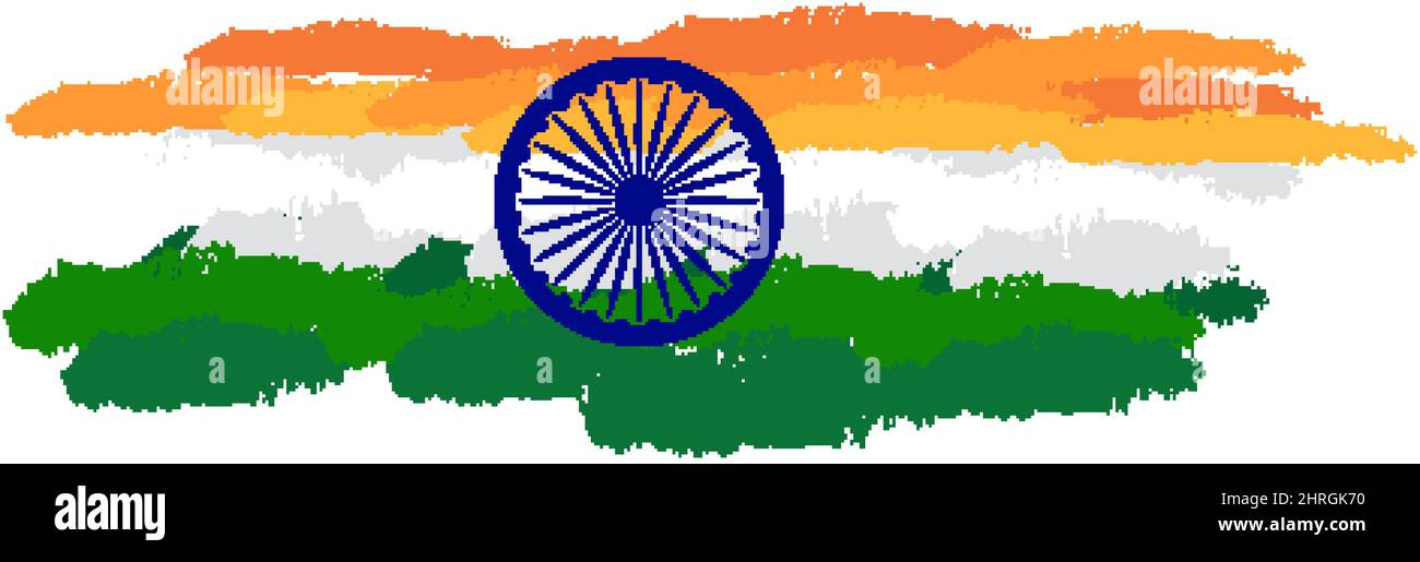 Flag design of country India illustration Stock Vector Image & Art - Alamy