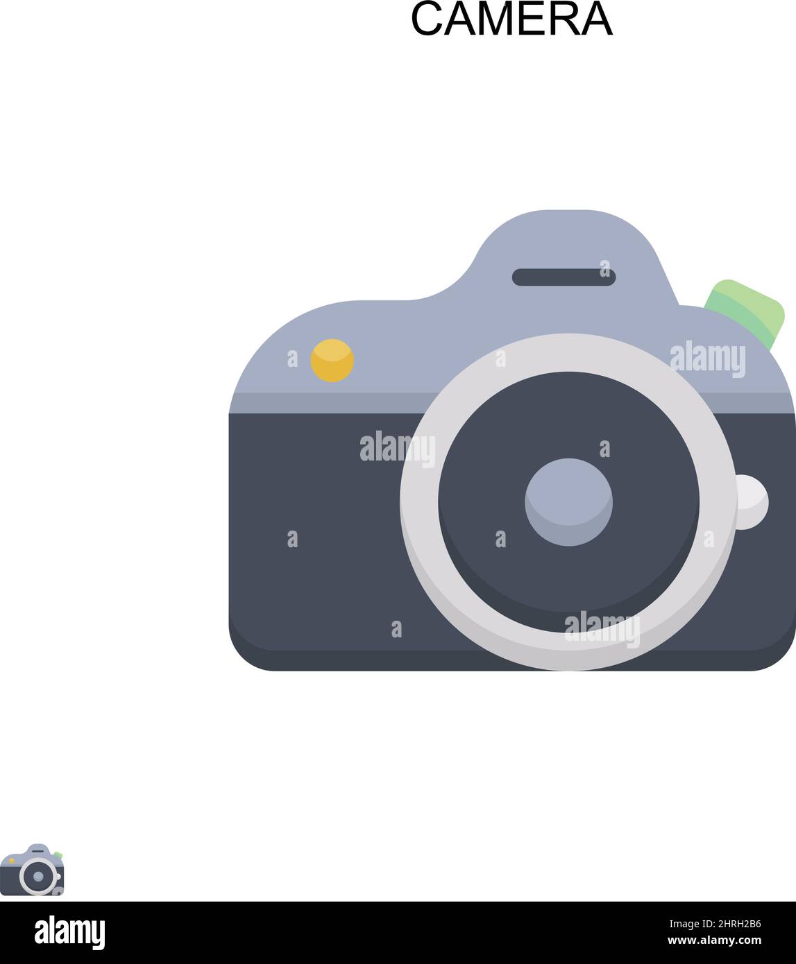 Camera Simple vector icon. Illustration symbol design template for web ...