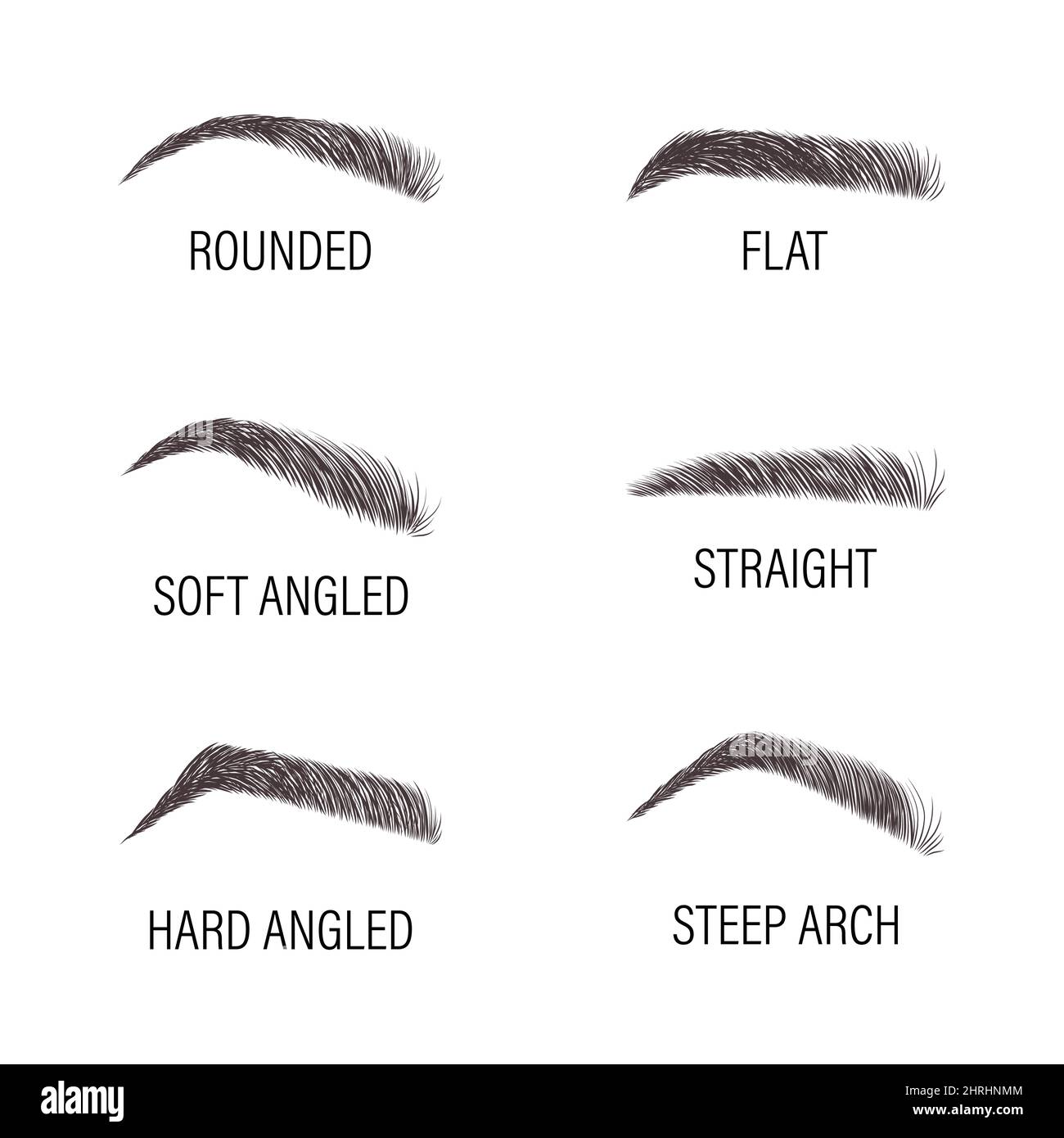 thick arched eyebrow shapes