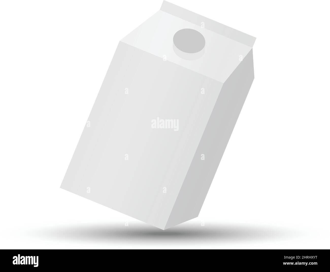 Carton package for liquids, vector on white background Stock Vector ...
