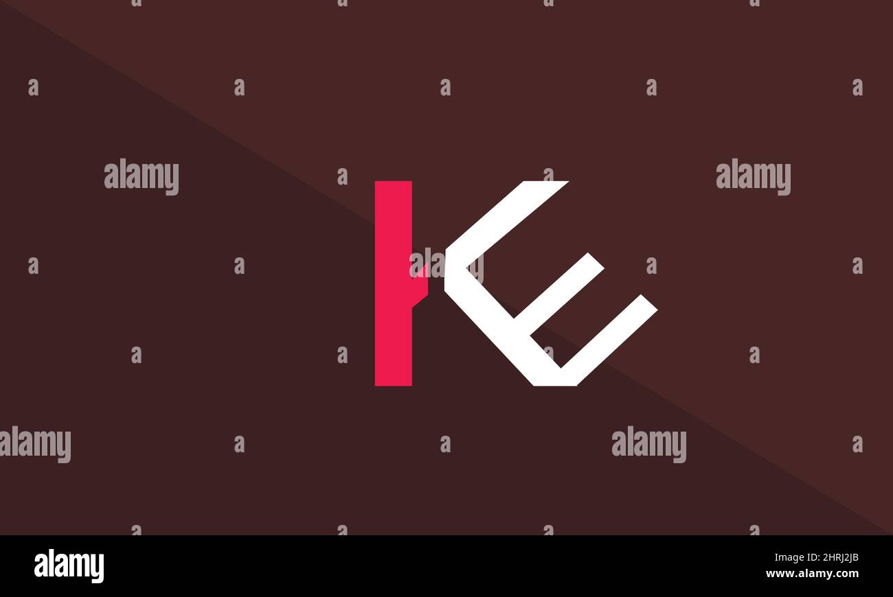 Alphabet letters Initials Monogram logo KE, EK, K and E Stock Vector ...