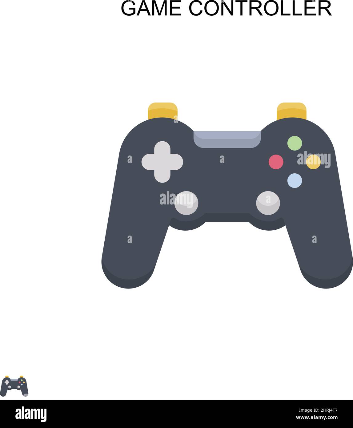 Game controller Simple vector icon. Illustration symbol design template ...