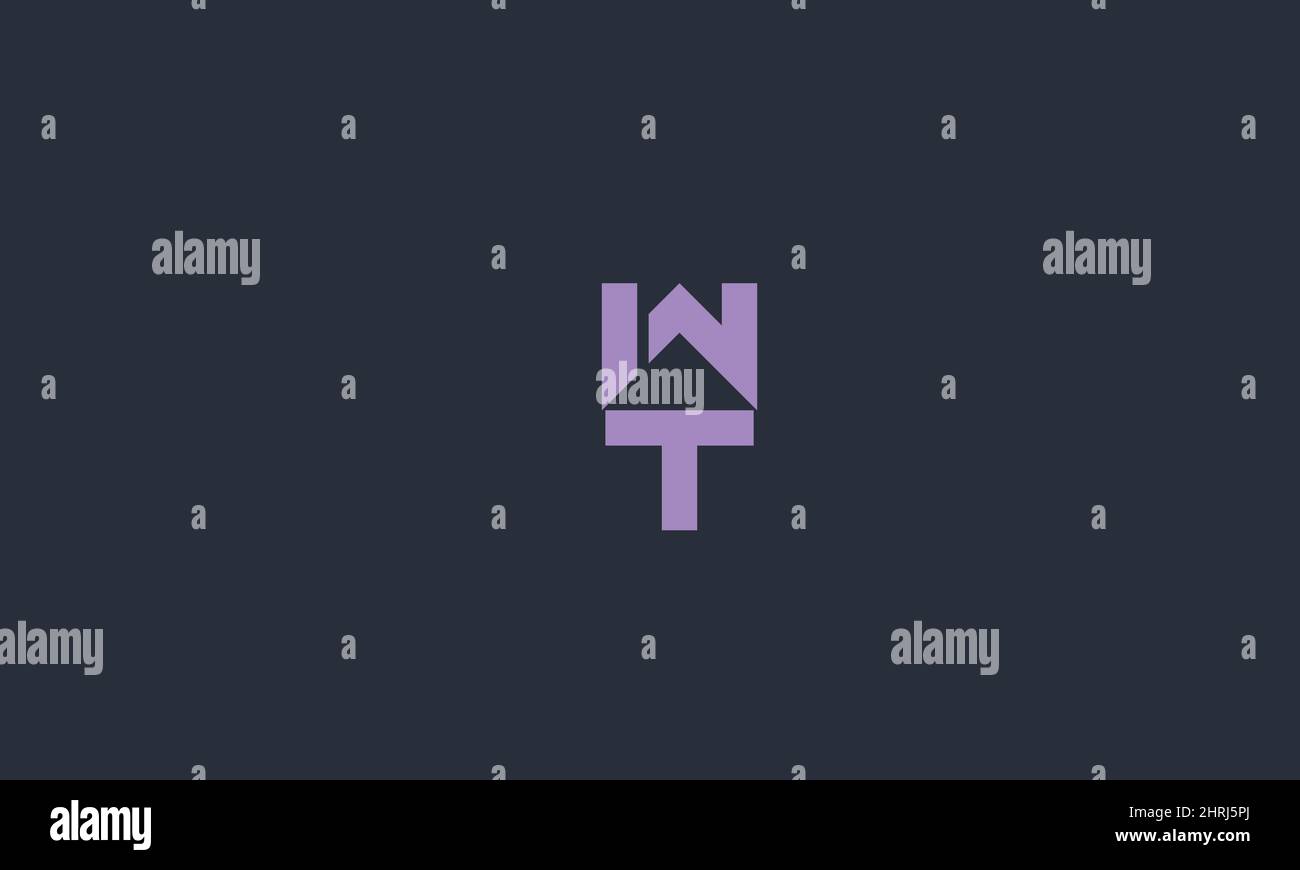 Alphabet letters Initials Monogram logo WT, TW, W and T Stock Vector