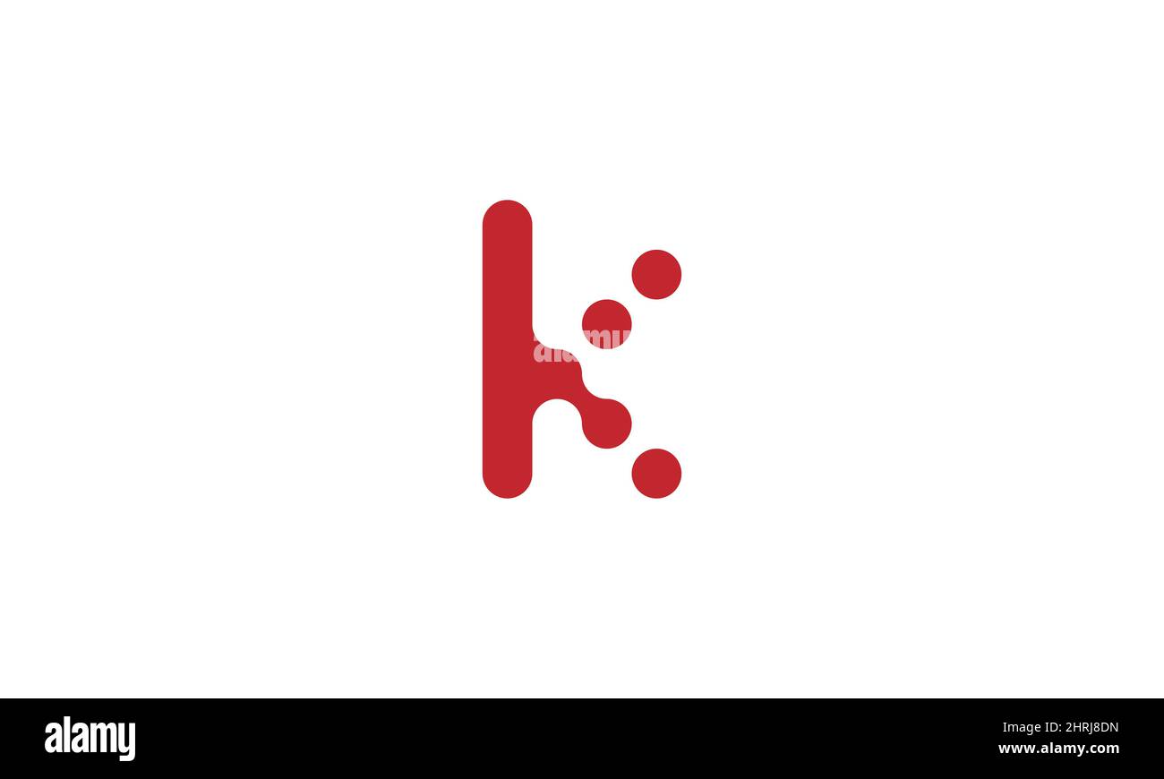 Letter k premium icon design. Pixel type. Stock Vector