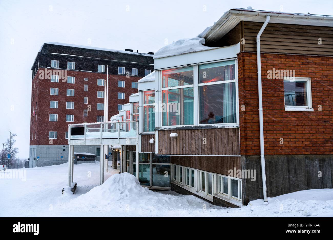 Architecture of Kiruna in Lapland, Sweden Stock Photo