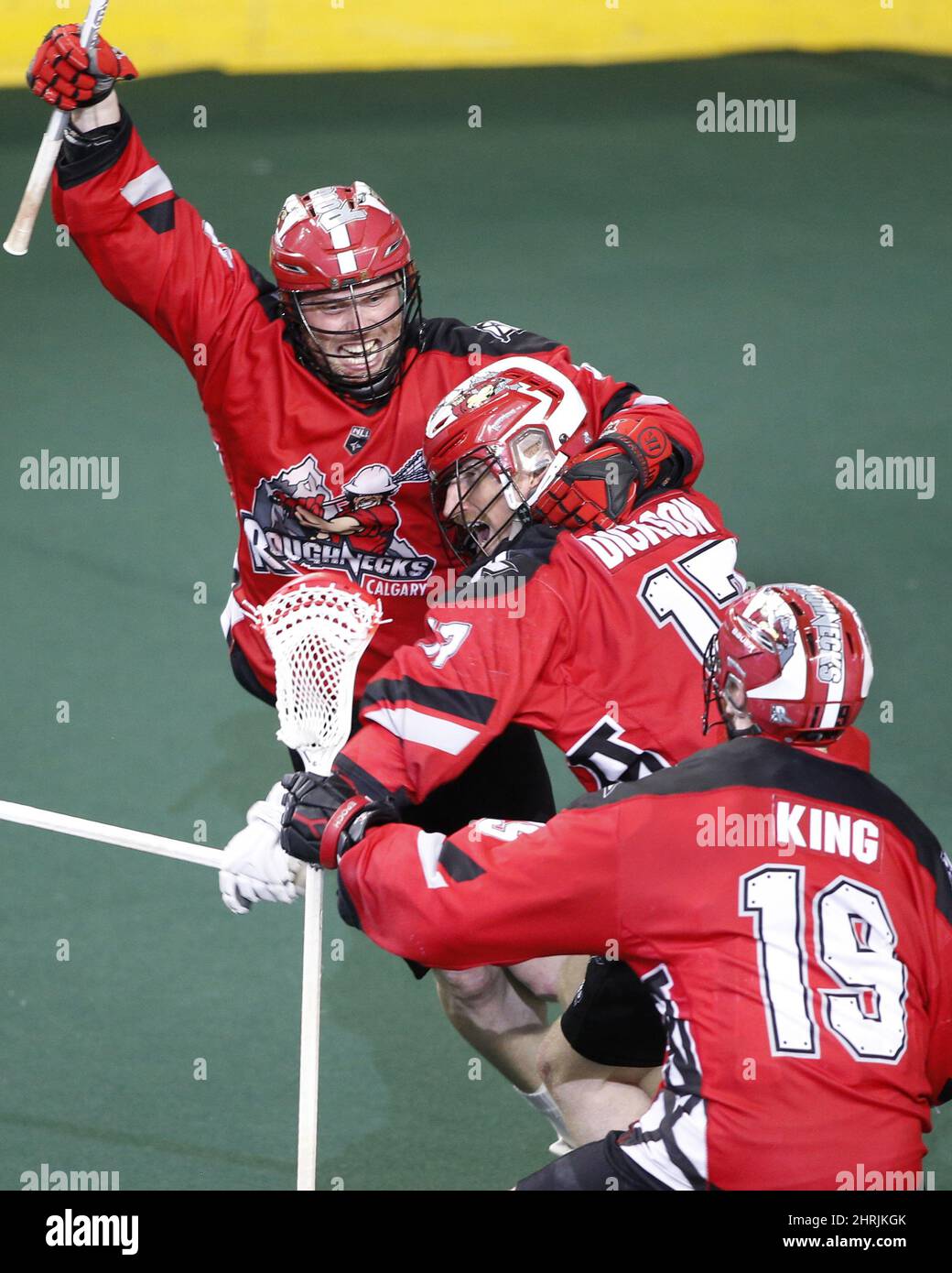 Calgary Roughnecks Rhys Duch Top Celebrates With Curtis Dickson Middle And Jesse King Bottom His Overtime Goal For A Champions Cup Win Over The Buffalo Bandits After Nll National Lacrosse League Lacrosse Calgary Roughnecks Rhys Duch Top Celebrates With Curtis Dickson Middle And Jesse King Bottom His Overtime Goal For A Champions Cup Win Over The Buffalo Bandits After Nll National Lacrosse League Lacrosse
