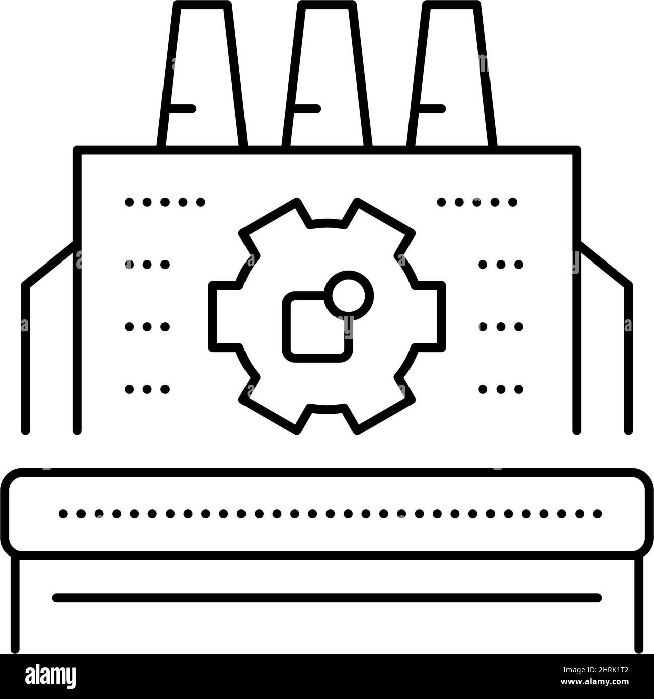 manufacturing erp processing line icon vector illustration Stock Vector ...