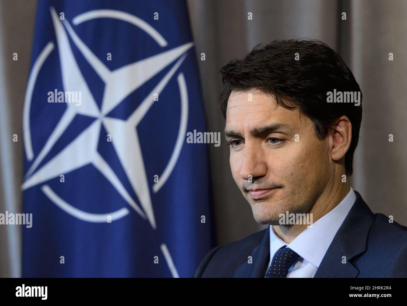 Prime Minister Justin Trudeau takes part in a meeting with Secretary ...