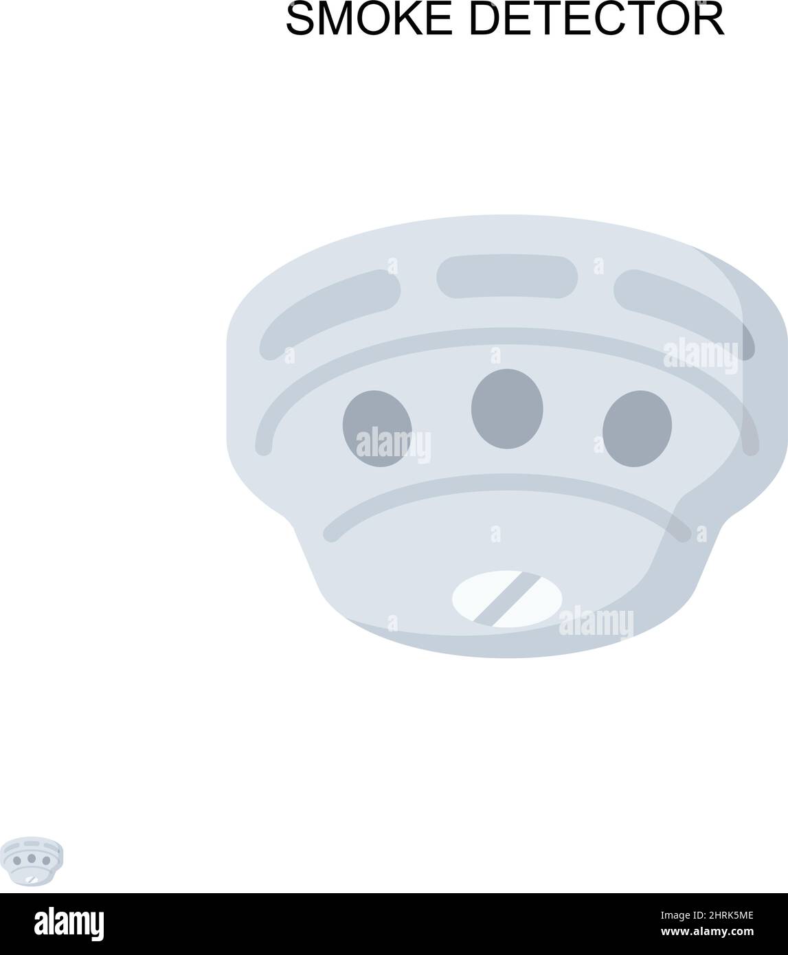 Smoke detector Simple vector icon. Illustration symbol design template for web mobile UI element. Stock Vector
