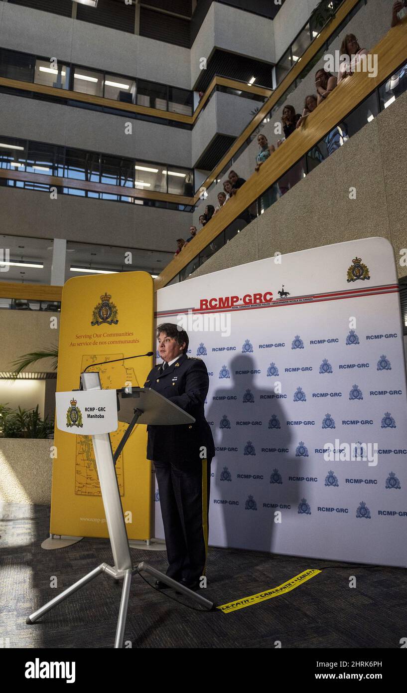 Rcmp Assistant Commissioner Jane Maclatchy Speaks At A News Conference In Winnipeg Wednesday Aug 7 19 Two Bodies Believed To Be British Columbia Murder Suspects Who Were The Focus Of A Massive Manhunt