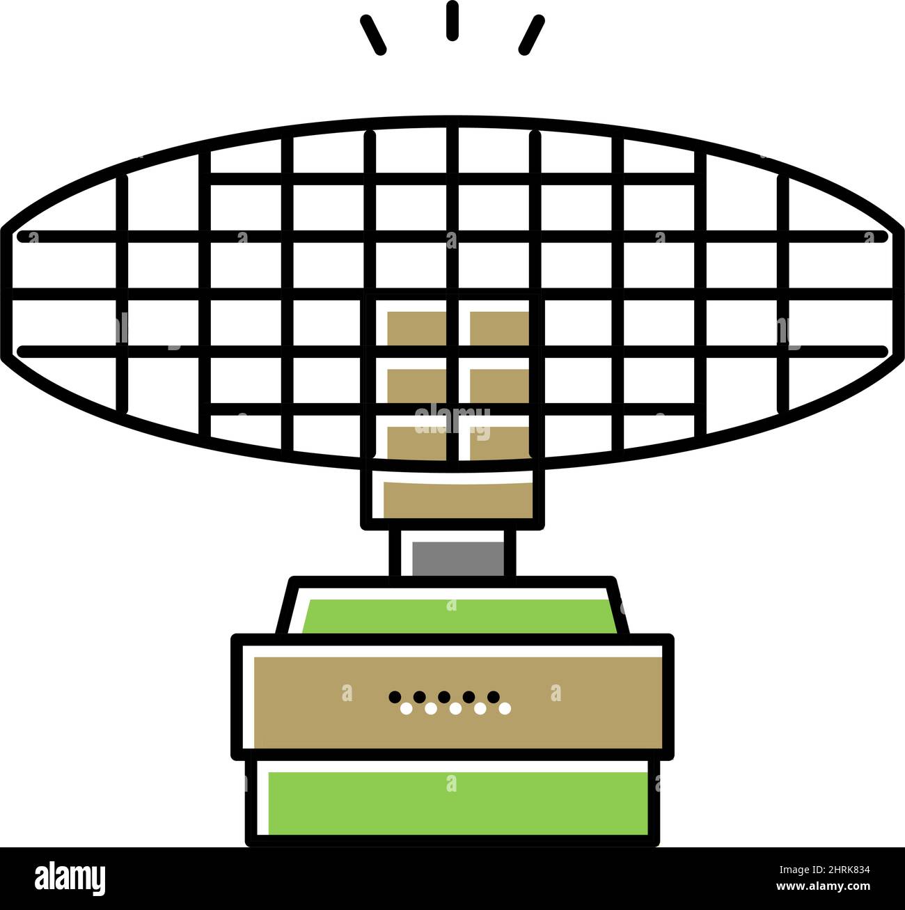 radar equipment color icon vector illustration Stock Vector Image & Art ...