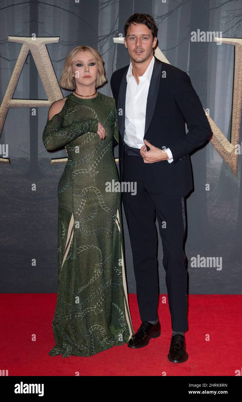 LONDON, ENGLAND - FEBRUARY 24: Lauren Lyle and Cesar Domboy attend the