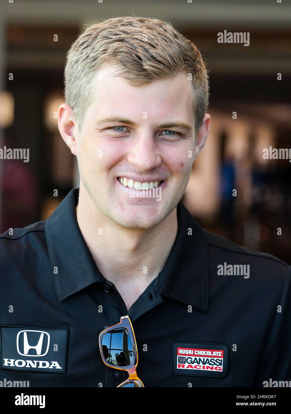 Daytona, USA. 25th Feb, 2022. Marcus Ericsson, of Chip Ganassi Racing, enjoys Media Day at the 2022 Firestone Grand Prix of St Petersburg, on Friday February 25, 2022 in St Petersburg, Florida. Photo by Mike Gentry/UPI Credit: UPI/Alamy Live News Stock Photo