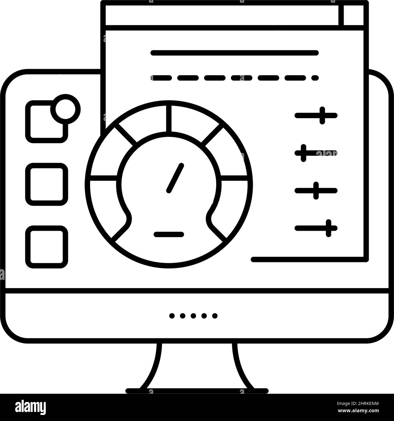 utility software line icon vector illustration Stock Vector Image & Art