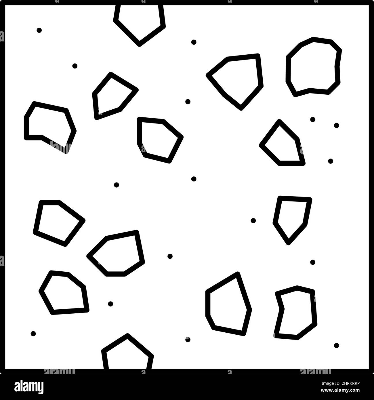 terrazzo mosaic floors line icon vector illustration Stock Vector Image ...