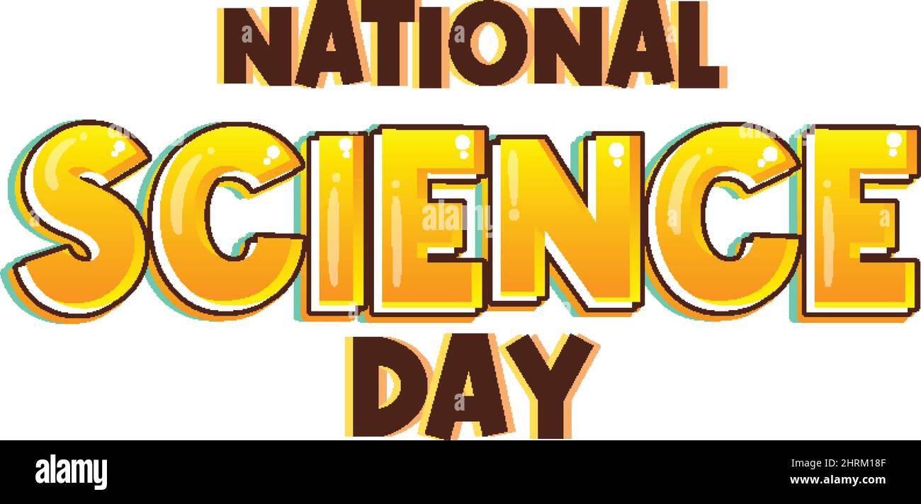 National Science day poster design illustration Stock Vector Image
