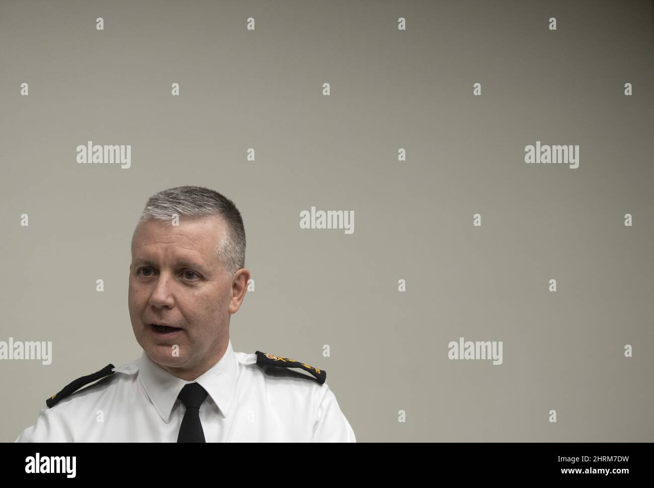 Commander of the Royal Canadian Navy ViceAdmiral Art McDonald is seen