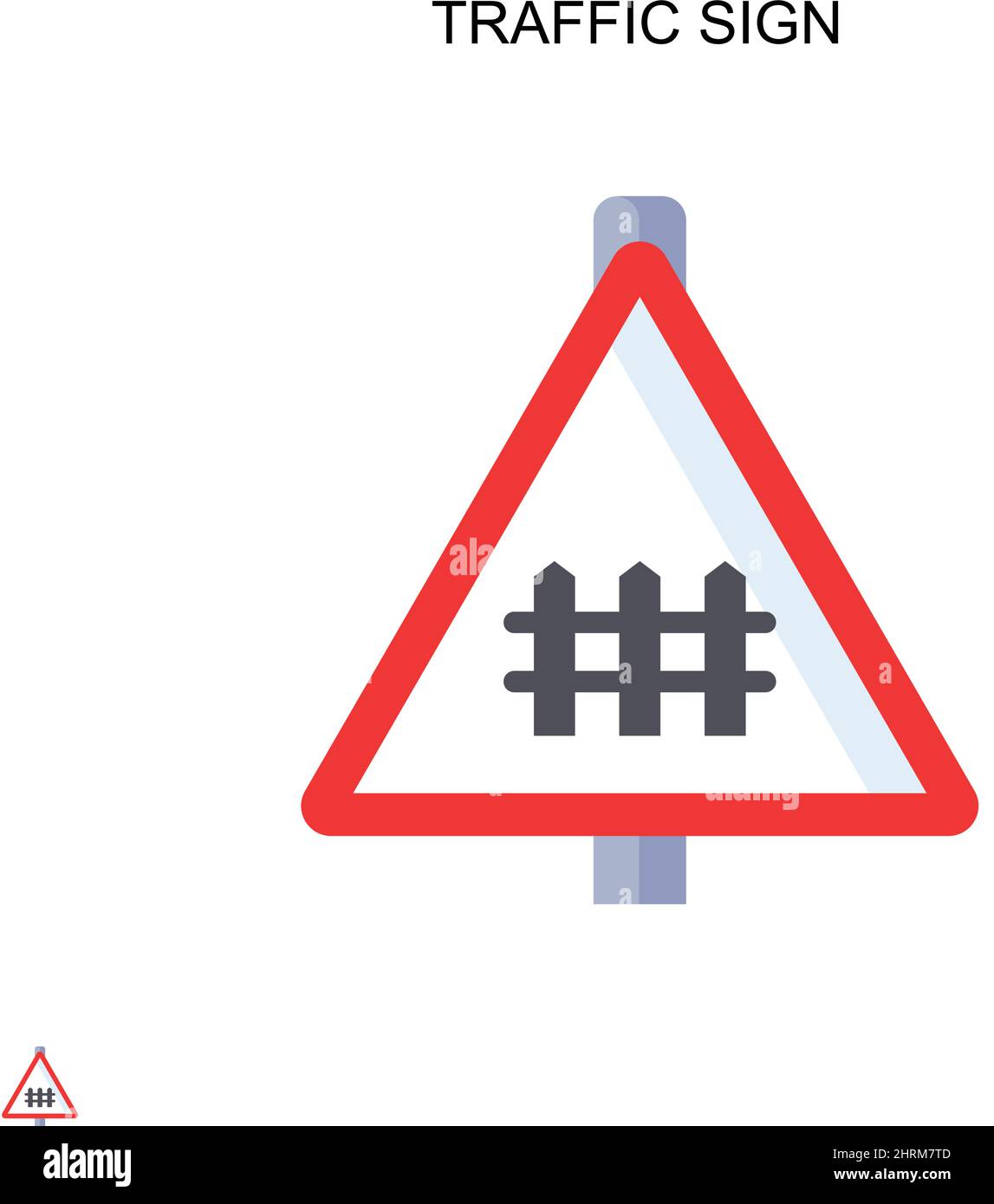 Traffic sign Simple vector icon. Illustration symbol design template ...
