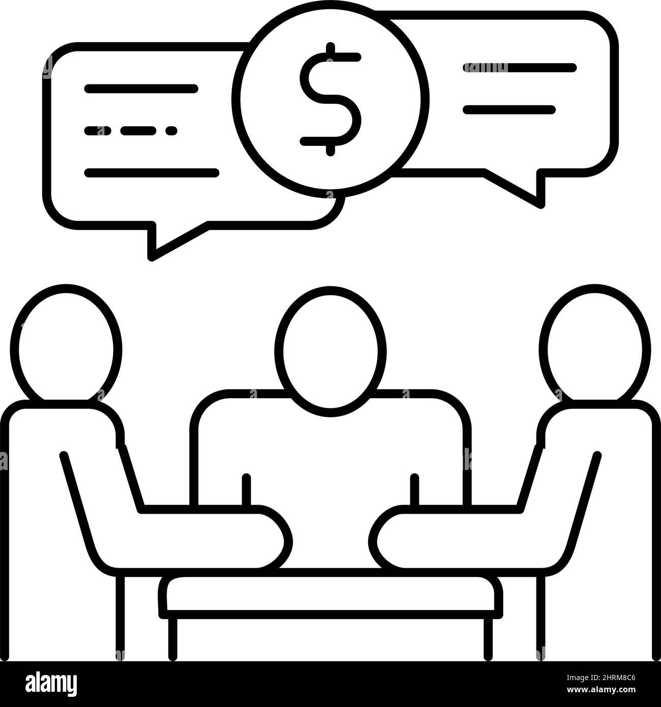 Shareholders meeting illustration Black and White Stock Photos & Images ...