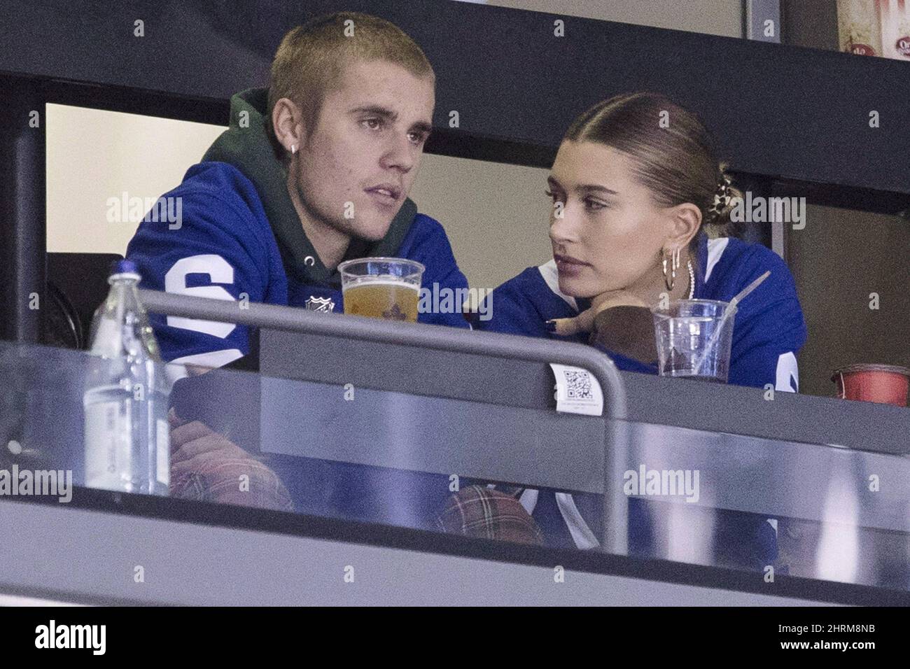 Justin Bieber - Hailey Baldwin, November 23, 2018 at Stratford Hockey Game  