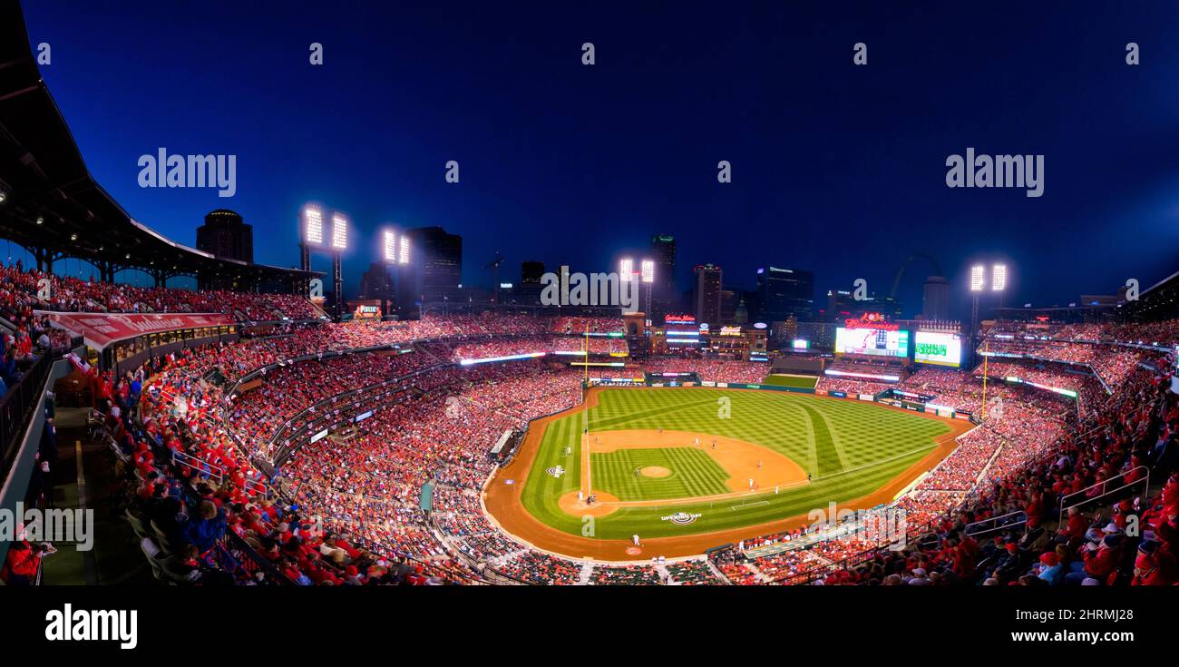New Busch Stadium at night in downtown St Louis, MO, Saint Louis, Missouri,  USA Stock Photo - Alamy