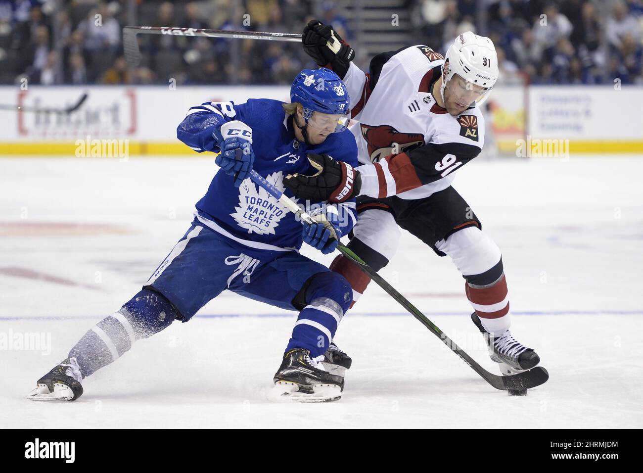 Toronto Maple Leafs' Rasmus Sandin during the third period of the NHL  hockey game against the New Jersey Devils in Newark, N.J., Tuesday, Feb. 1,  2022. The Maple Leafs defeated the Devils
