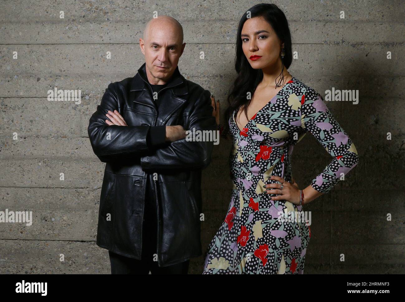 Stars Brian Markinson and Jessica Matten at media interviews for the new  drama, TV series Tribal filmed in and around Calgary, in Calgary, Alberta  on Tuesday, Feb. 18, 2020. THE CANADIAN PRESS/Dave